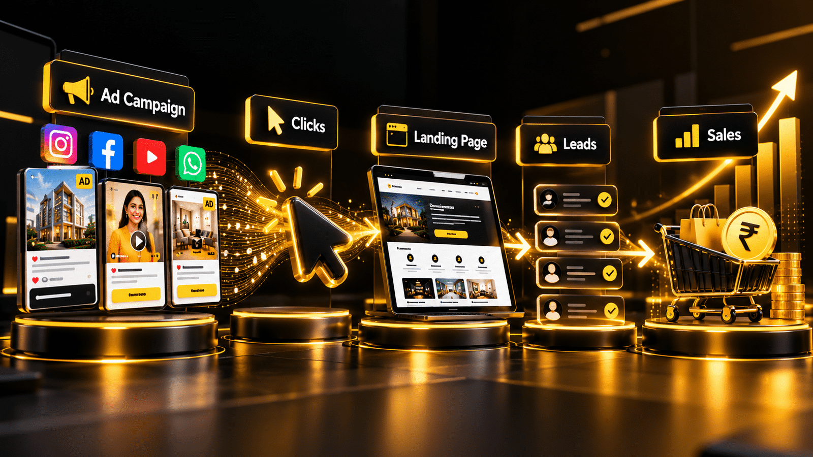 From social media advertisements to leads and revenue