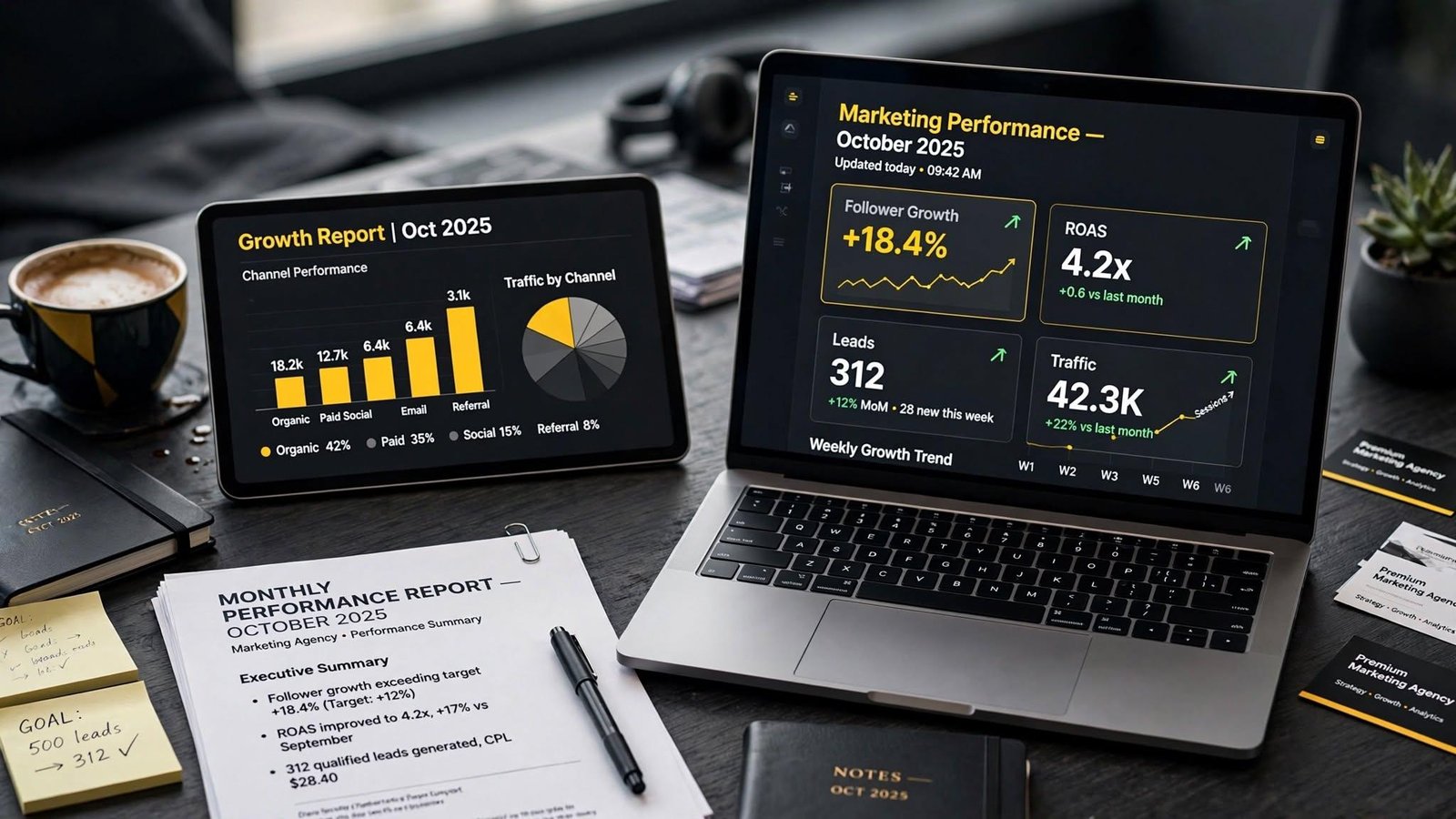 Social media reporting and analytics