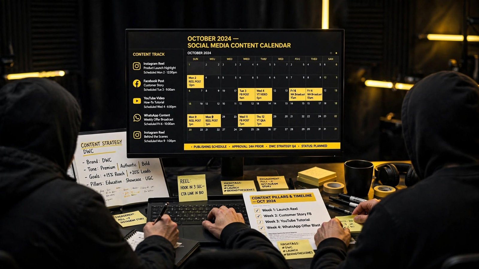 Social media content planning and publishing workflow